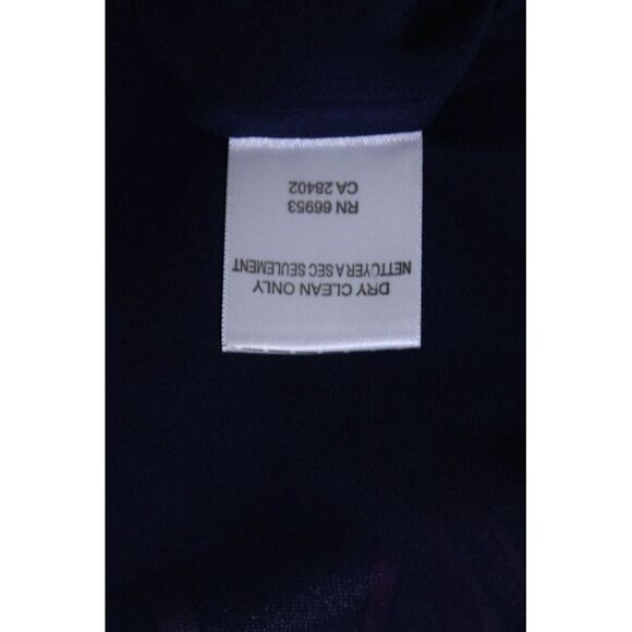 Cynthia Cynthia Steffe Womens Sleeveless Abstract Silk Dress Navy Pink Size 2 - Picture 7 of 7